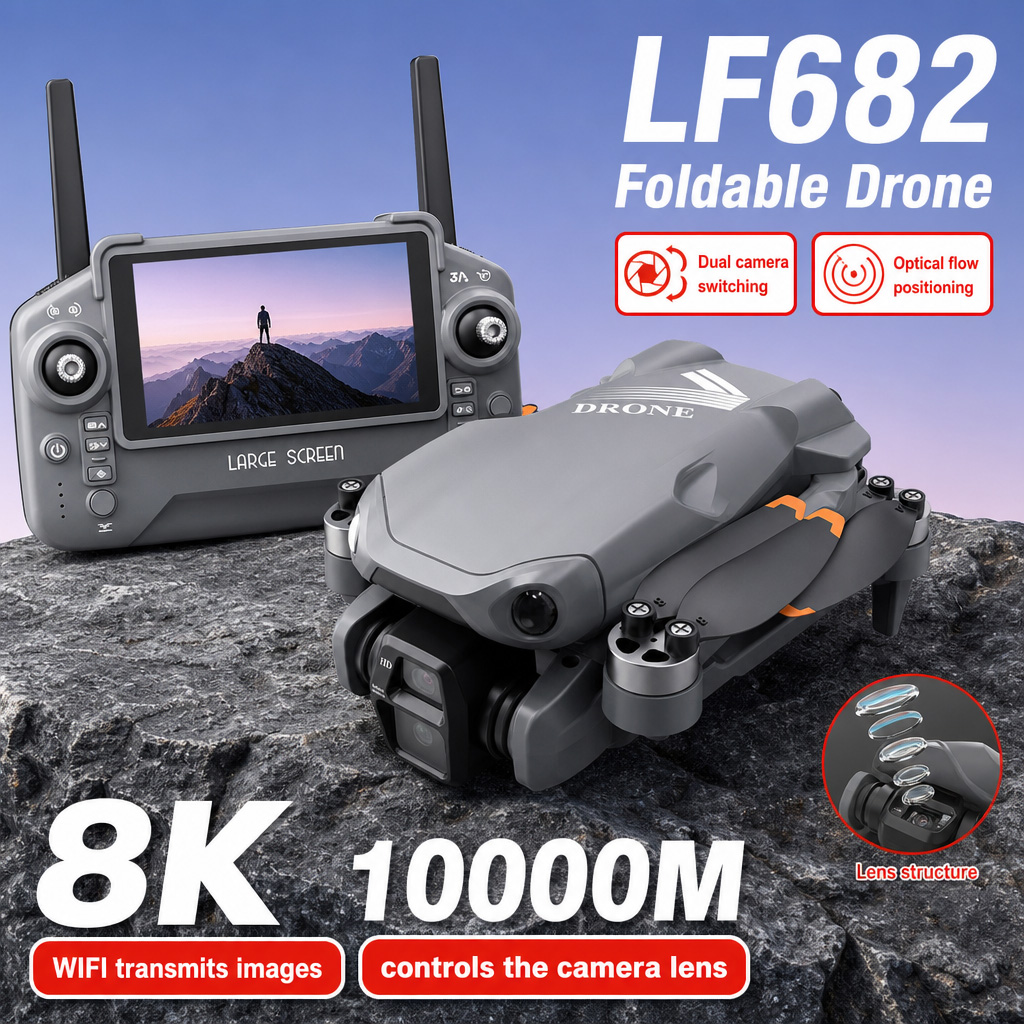 Drone Camera Night Vision - Дрон для аэрофотосъемки LF682 с двумя