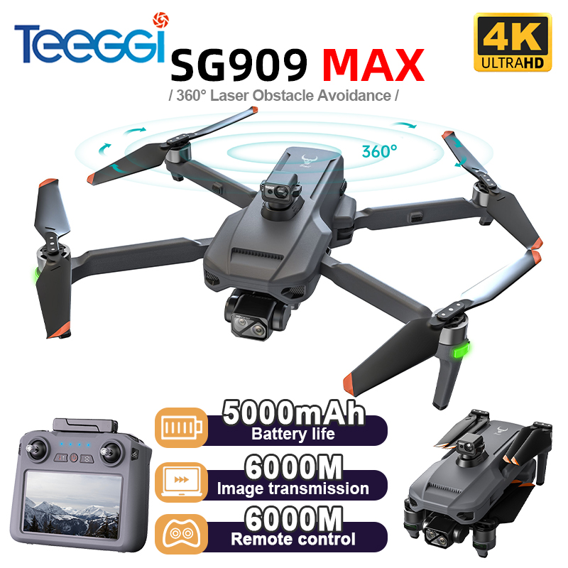Drone Camera 4K - Teeggi SG909 MAX GPS Дрон с