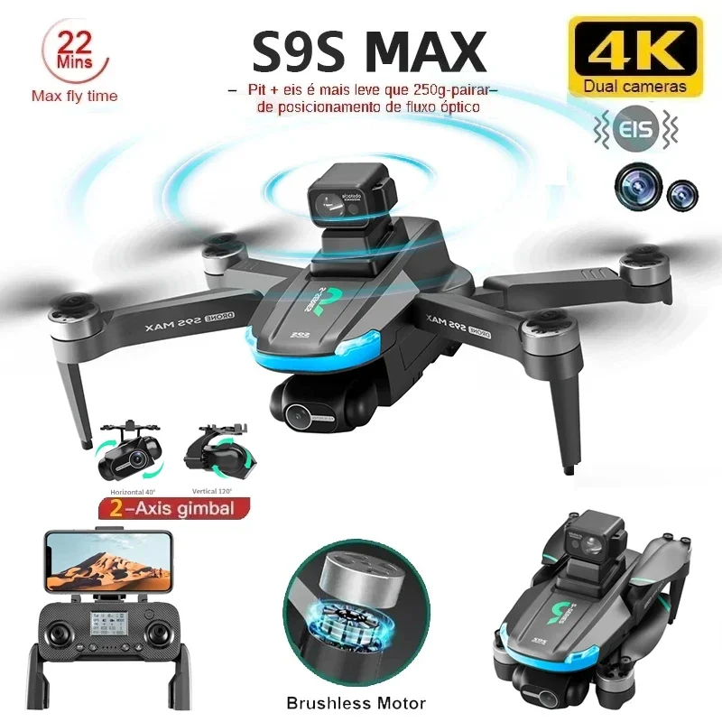 НОВЫЙ S9S MAX MINI Drone 4K 2- – обзор и цена Drone Camera Wide Angle