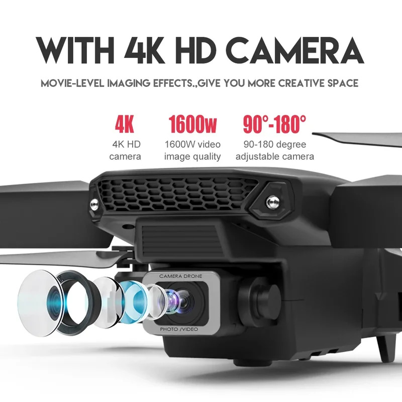 E88 ProИнтеллектуальный складн – обзор и цена Drone Camera Wide Angle