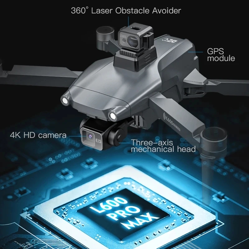 L600 PRO MAX GPS Дрон Професси – обзор и цена Drone Camera Wide Angle